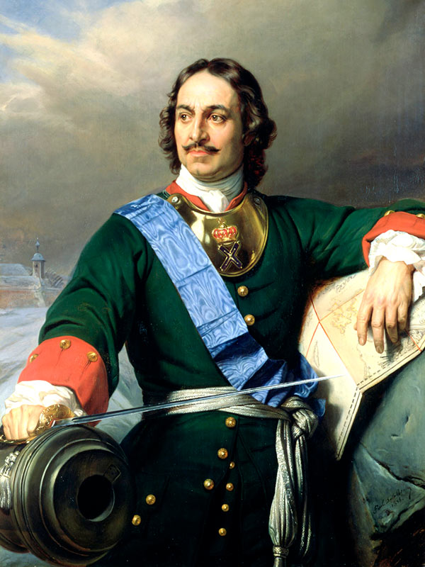 Российский император Пётр Великий, Поль Деларош